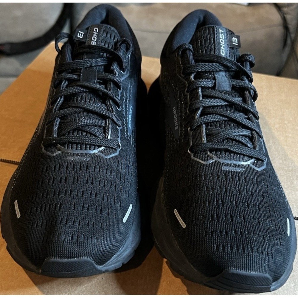 Brooks Ghost 13 Women's Size 10B Triple Black Athletic Running Shoes Sneakers - Picture 5 of 14